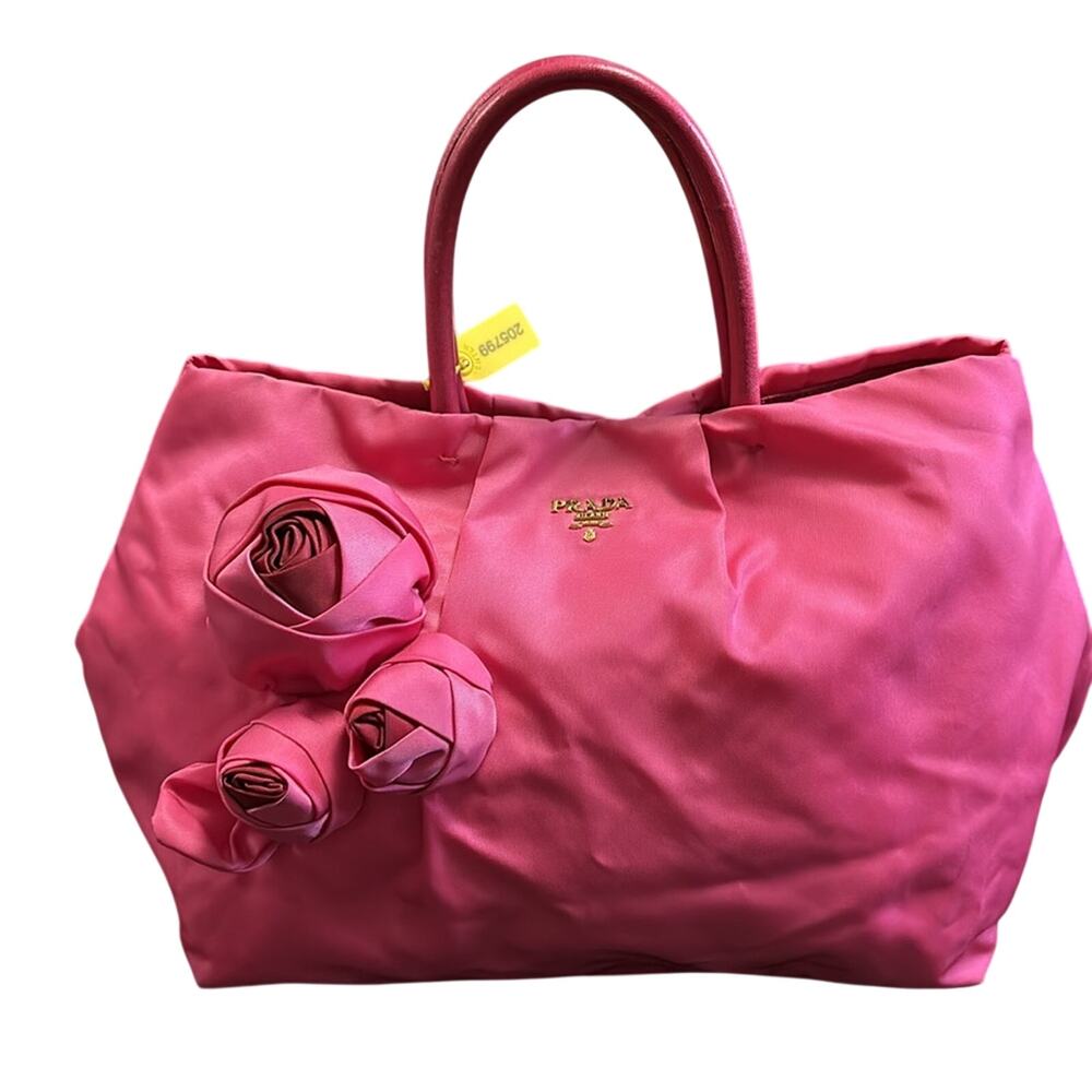 RARE 🦄Rose Motif Pink Prada Tessuto